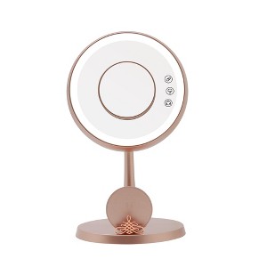 Impressions Vanity Serenity Tri-Tone LED Lamp Mirror Rose Gold - 1 of 4