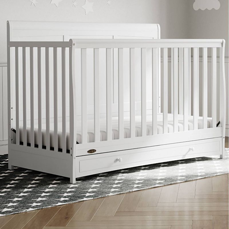 Graco Asheville 5-in-1 Convertible Crib with Drawer, 2 of 10