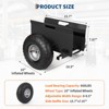 Slab Dolly with 10" Rubber Inflatable Tires,Panel Dolly 600 Lbs Capacity,Adjustable Drywall Mover for Drywall Sheets Door Transport All Terrain - 3 of 4