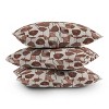 20"x20" Deny Designs Valentina Ramos Poppies Mocha Mousse Square Outdoor Throw Pillow Brown - 4 of 4