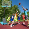 Use for Outdoor Height Adjustable 7.5 to 10ft Basketball Hoop 44 Inch Backboard Portable Basketball Goal System with Stable Base and Wheels - 3 of 4