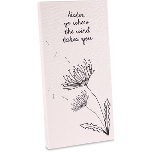 Pavilion Gift Company - Sister - 3.5" x 7" Canvas Plaque - Wall Sign Panels - 1 of 4