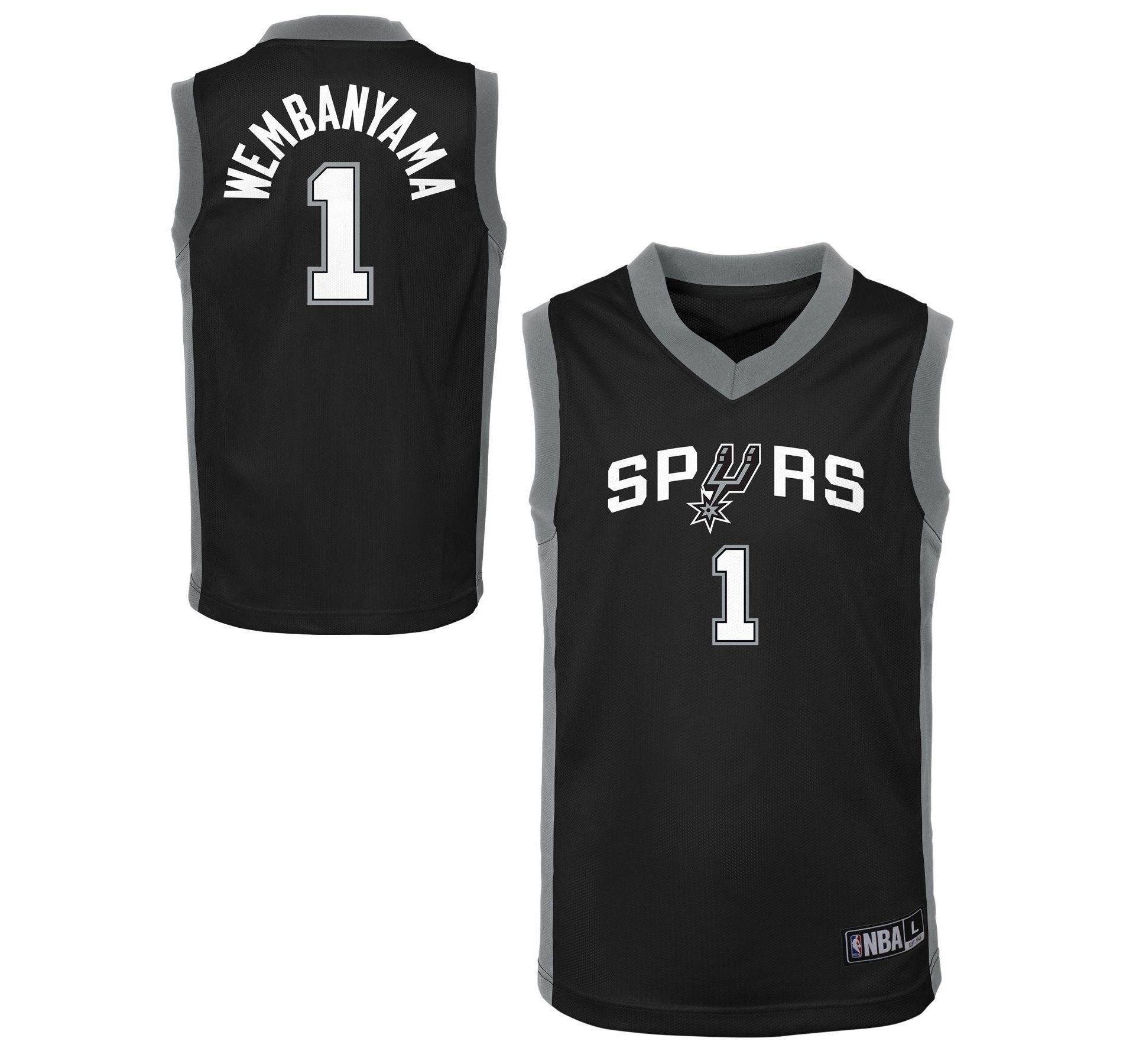 NBA San Antonio Spurs Victor Wembanyama #1 Toddler Player Jersey T-Shirt