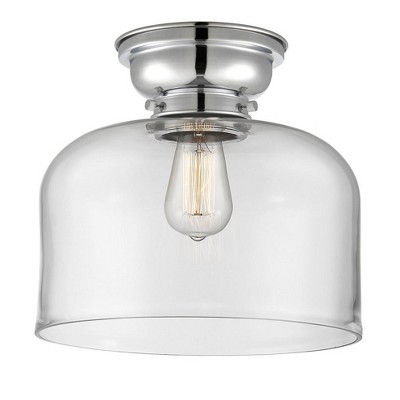 Bell - 1 Light Flush Mount In Industrial Style-9.4 Inches Tall and 12 Inches Wide