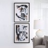 Uttermost Winterland Abstract Wall Art Set of 2 – 38.75"H Modern Prints with Linen Mat & Black Pine Wood Frames - 2 of 4