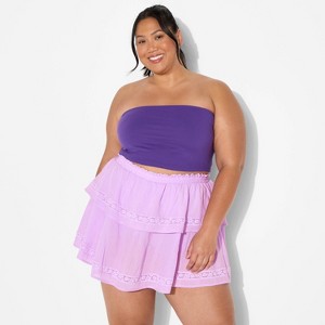 Women's Game Day Tiered Ruffle A-Line Skort - Wild Fable™ - 1 of 3