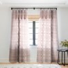 Schatzi Brown Marlene Global Mauve Set of 2 Panel Sheer Window Curtain - Deny Designs - image 2 of 4