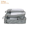 Unique Bargains Suitcases Compression Packing Cube Travel Luggage Organizers Bag 3 Pcs - 3 of 3