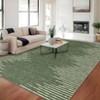 Indoor Modern Soft Washable Area Rugs with Stripped Lines Print for Bedroom Living Room - 3 of 4