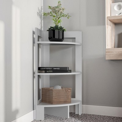 VYNXARIA 3-Tier Shelf Side Table 31.7" High , Sofa Table, End Table with Tray