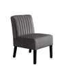 NicBex Velvet  Accent Chair with Minimalist Design,Modern Armless Chairs with Solid Wood Legs for Bedroom,Reading Room,2PC - 3 of 4