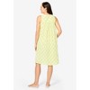 Only Necessities Plus Size Sleeveless Button Front Night Gown - 3 of 4