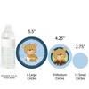 Big Dot of Happiness Baby Boy Teddy Bear - Baby Shower Giant Circle Confetti - Party Decorations - Large Confetti 27 Count - 3 of 4