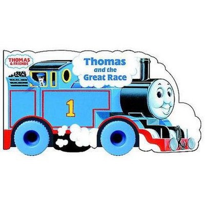 Thomas and the Great Race (Thomas & Friends) - by  W Awdry (Board Book)