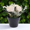 Unique Bargains Artificial Plants Mini Flower Plastic 4.33"x4.33"x7.87" 1 Pcs - 2 of 4