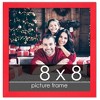 PosterPalooza | Square Classic Modern Red Picture Frame - UV Acrylic, Foam Board Backing, Hanging Hardware - 2 of 4