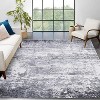 2'x6' Machine Washable Runner Rug, Non-Slip Low Pile Carpet for Hallway, Bedroom, Living Room, Kitchen, Dining Room, Grey - 2 of 4