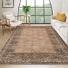Vintage Washable Large Area Rug for Bedroom Living Room, Bordered Non Slip Floor Carpet for Dining Room, Retro Accent Throw Mat - 2 of 4