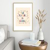 Valeria Frustaci The future is female Metal Framed Art Print - Deny Desings - 2 of 3