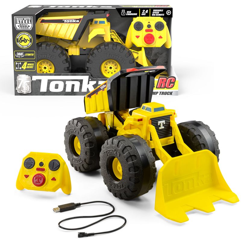 Tonka RC Mighty Monster Dump &#38; Plow Truck, 1 of 10