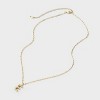 14K Gold Dipped Twisted Bubble Initial Necklace - A New Day™ Gold - 3 of 4