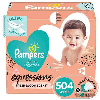 pampers fragrance free wipes