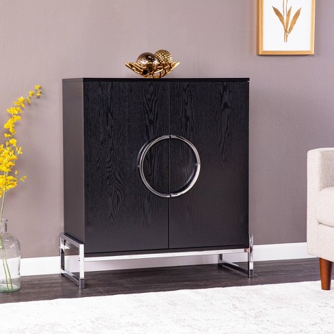 Black bar deals cabinet modern