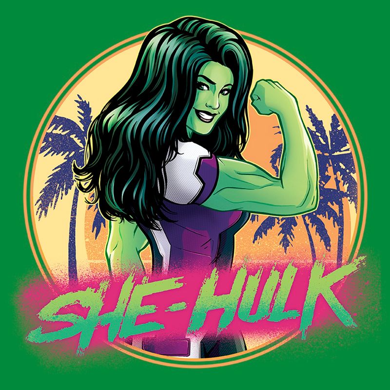 Men's She-Hulk: Attorney at Law Hero at the Beach T-Shirt, 2 of 4