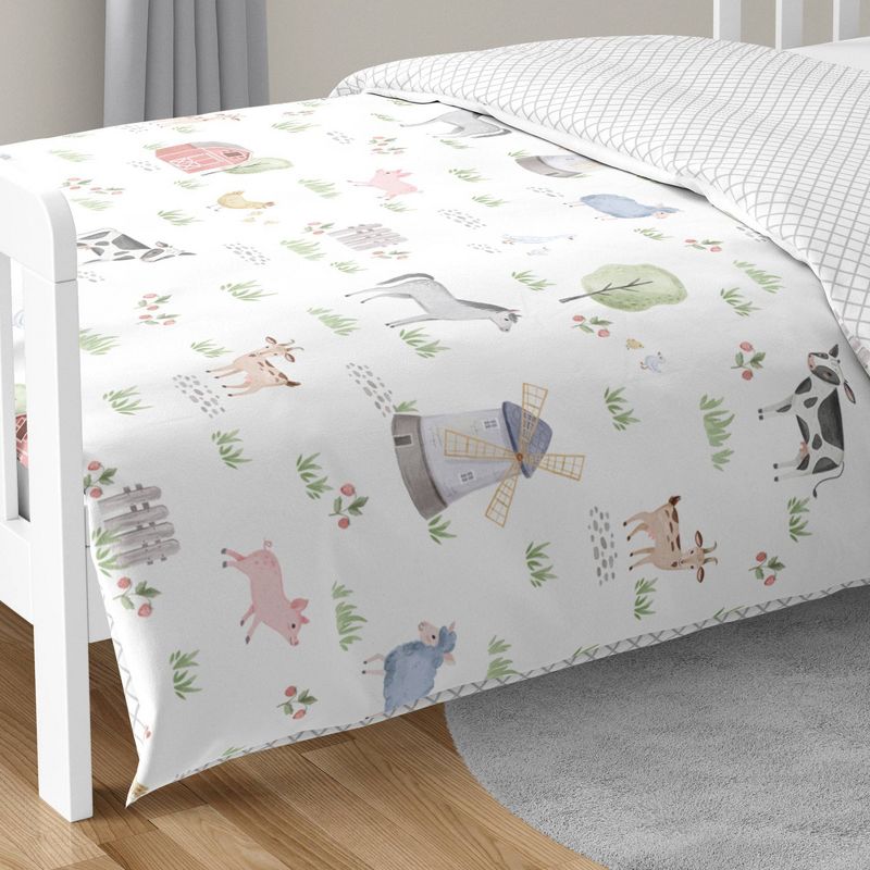 5pc On the Farm Animals Toddler Kids&#39; Bedding Set - Sweet Jojo Designs, 4 of 8