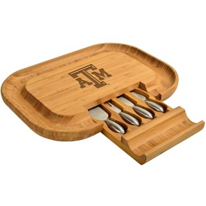 NCAA Texas A&M Aggies Large Bamboo Cheese, Charcuterie Board Set - 1 of 4