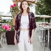 Anna-Kaci Women's Short Embroidered Lace Duster Crop Cardigan - 2 of 4