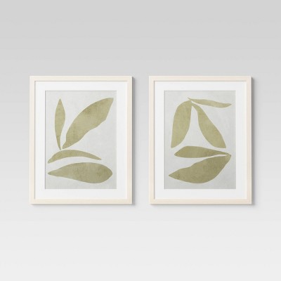 2pk 16 X 20 Abstract Pair Framed Wall Canvases - Threshold™ : Target