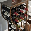 SEVOBAL Racks Five Tier Freestanding Bakers Rack with Hanging Glass Holder and Organized Storage for Rooms, Gray, 28.74"*9.53"*53.94" - 4 of 4