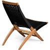 63364 Lisa Modern Lounge Chair – Natural Wood Finish, Mid-Century Modern Wooden Chair for Living Room, Patio, Lawn, Poolside, Indoor & Outdoor - 2 of 4