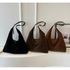 Trendy Suede Crescent Shoulder Bag Women Tote Bag Satchels Crossbody Purse Top-handle Travel College Work Tote Handbag - 2 of 4
