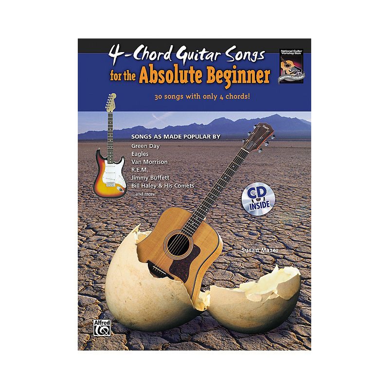 Alfred 4-Chord Guitar Songs for the Absolute Beginner Book & CD, 1 of 2