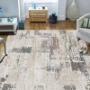 FURNIinspire Floor Mats Modern Abstract Area Rug Carpet Bedroom Rug for Living Room, Machine Washable Home Decor, Beige, 84"*60" - 2 of 4