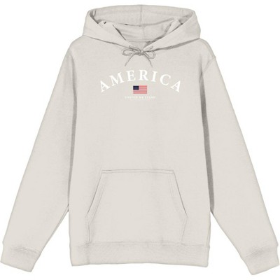 Americana America Flag Adult Long Sleeve Hoodie