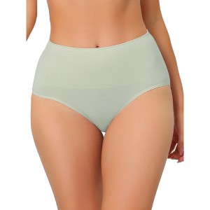 Allegra K Women's High Waist Shaping Tummy Control Breathable Briefs - 1 of 4