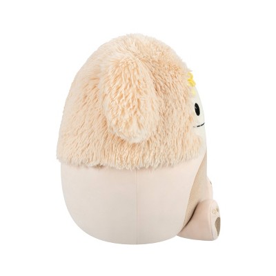 Детские мягкие игрушки Squishmallows 14" Cream Bigfoot with Tan Fuzzy Belly and Gold Sparkle Footprint Large Plush — фото 4