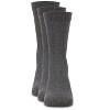 Memoi Boy's 3 Pair Pack Basic Cotton Blend Ribbed Crew Socks - 2 of 4