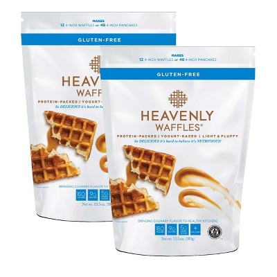 Heavenly Waffles 13.5 oz Gluten Free Waffle Mix - Pack of 2