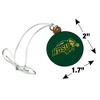 North Dakota State Bison Logo Mini Small Tiny Wood Christmas Tree Holiday Ornament - 4 of 4