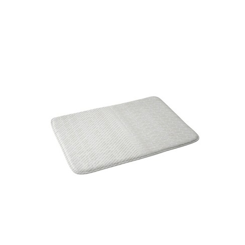 Iveta Abolina Roux Cream Memory Foam Bath Mat White - Deny Designs