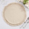 Saro Lifestyle Placemats With Stonewashed Fringed Design (Set of 4) - 4 of 4
