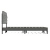 Glenwillow Home Curta Upholstered Platform Bed, Clipped Nailhead Trim with Button Tufting, Mattress Foundation, No Box Spring, Stone, California King - 4 of 4
