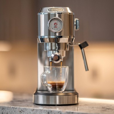 Espressione Stainless Steel 3-in-1 Espresso Maker with Grinder