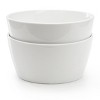 Gibson Selma 2 Piece 5.75 Inch Fine Ceramic Cereal Bowl Set in White - 2 of 4