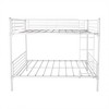 Twin-Over-Twin Bunk Bed with Metal Frame and Ladder, Space-Saving Design,White - 3 of 4