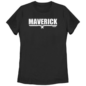 Women's Top Gun White Maverick Name With Logo T-Shirt - 1 of 4